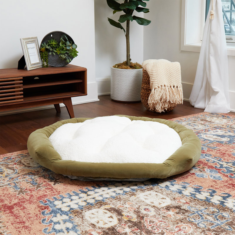 Lit pour chien Chamari Donut, Grand (l 42 po x P 42 po x H 8 po), Mousse