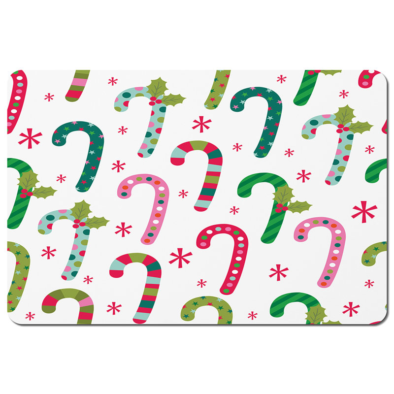 Gates Polyester, Wood/Bamboo No Pattern Rectangle Placemat