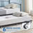 Twin Rectangular Twin Metal Daybed With Trundle, Sofa Bed Frame With 6 Casters And Steel Slat Support-783239568