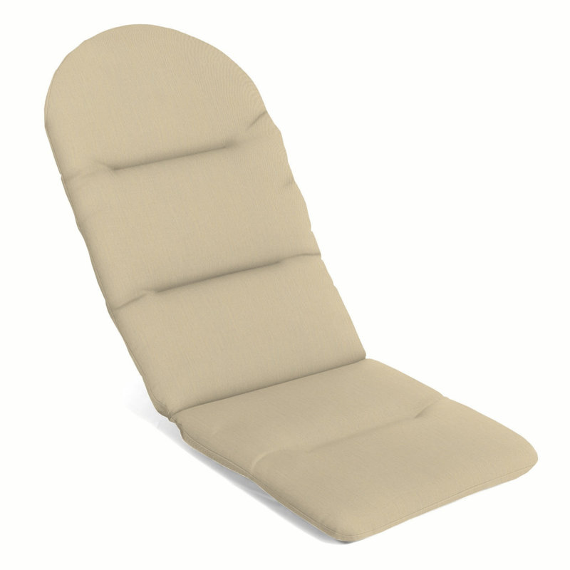 Casual Cushion Outdoor Adirondack Chair Cushion, Sunbrella Fade & Water Resistant for Adirondack Lawn & Patio Chairs, 20.5"W x 18"D, 2" thick; Back 20.5"W x 31"H, 2" thick, Reversible, Spectrum Sand