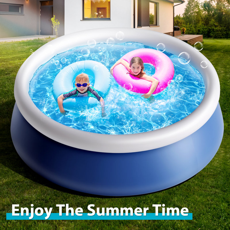 Sunrio 8ft x 24in Round Inflatable Pool