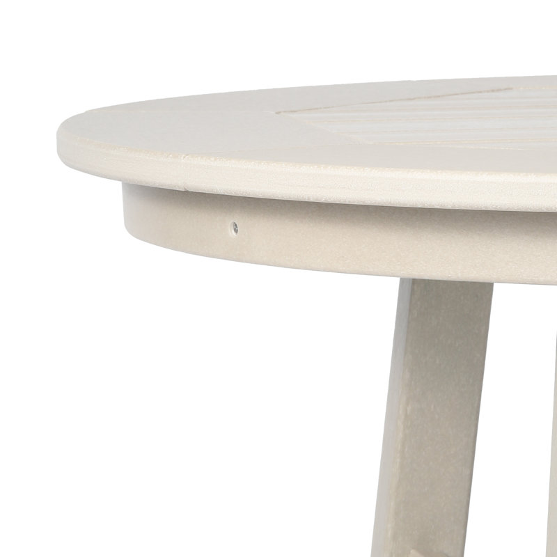 Table de bar d'extérieur ronde 35 po Laguna, H 37 po x l 34,9 po x P 34,9 po, Gris