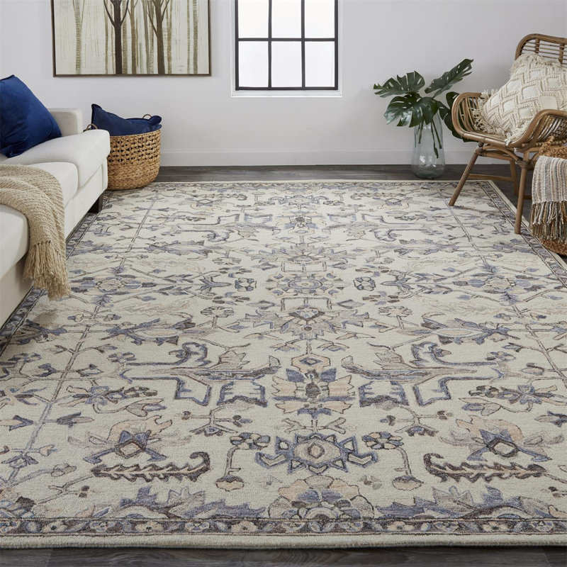 Bronaugh Wool Oriental Indoor Rug, Rectangle 2' x 3'
