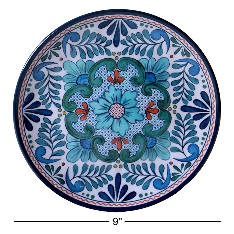 Assiette à salade en mélamine de 9 po Talavera