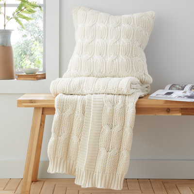 Chunky Marl Knit Cosy Cushion Cover