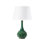 Lotus Lamp With Shade 16-Inch White Linen, With Nickel