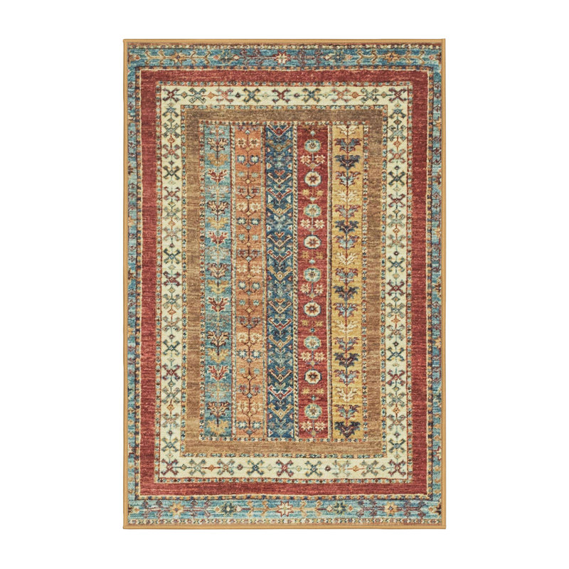Abstract Indoor Rug, Rectangle 2' x 4'