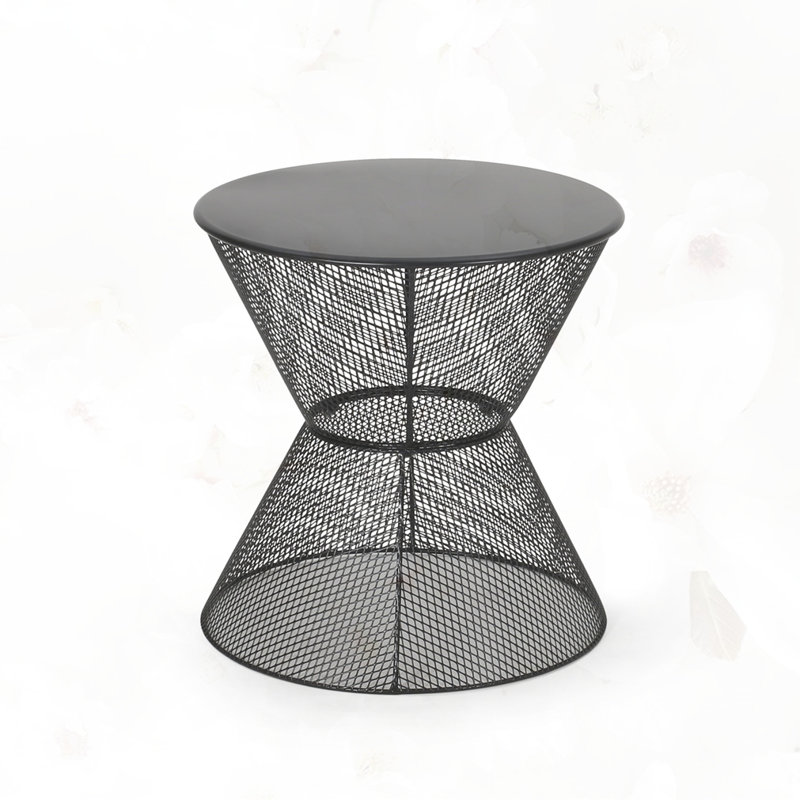 17.7W SIDE TABLE, Matte Black