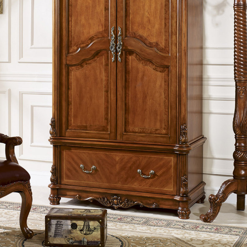 Armoire américaine en bois massif brun