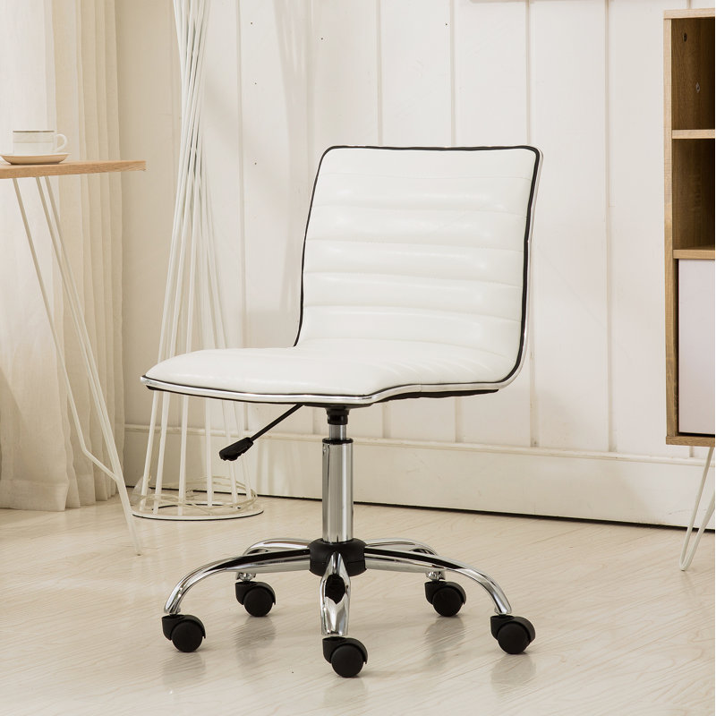 Penkridge Task Chair,Adjustable Air Lift Office Chair, White