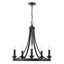 Lustre en roue de chariot à 5 lumières de style bougie Pavon-58065126