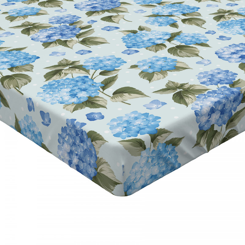 Microfiber Floral Fitted Sheet, Full Fitted Sheet