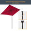 Parasol de marché rectangulaire 120 po x 78 po Dorace-510560694