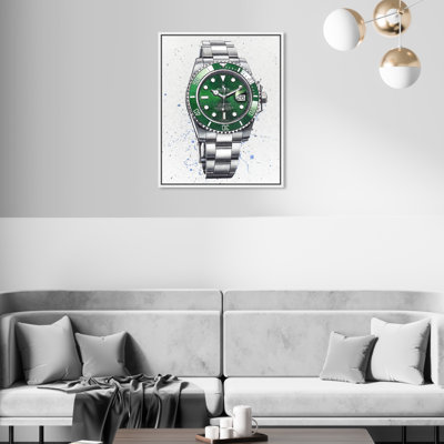 Rolex Emerald - peinture sur toile