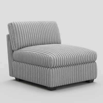  Knopp Velvet & Plush Wide Corduroy Single Chair Seat Of Modular Sofa