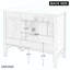Meuble-lavabo de salle de bain avec lavabo en céramique et deux tiroirs-471936052