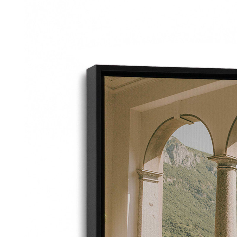 «Tranquil Arches», reproduction sur toile tendue, Cadre flottant noir satiné, H 8,75 po x l 12,75 po x P 1,75 po, 1