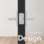 Poignée de porte intérieure réversible avec rosette rectangulaire GLAMOUR Mega Handles-98727708