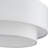 3 Light Soft Gold Large Semi-Flush With Hand Crafted Off-White Color Fabric Hardback Shades-1385747762