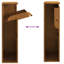 Boîte de dépôt vidaXL rouillée 17,32 x 8,66 x 32,28 po