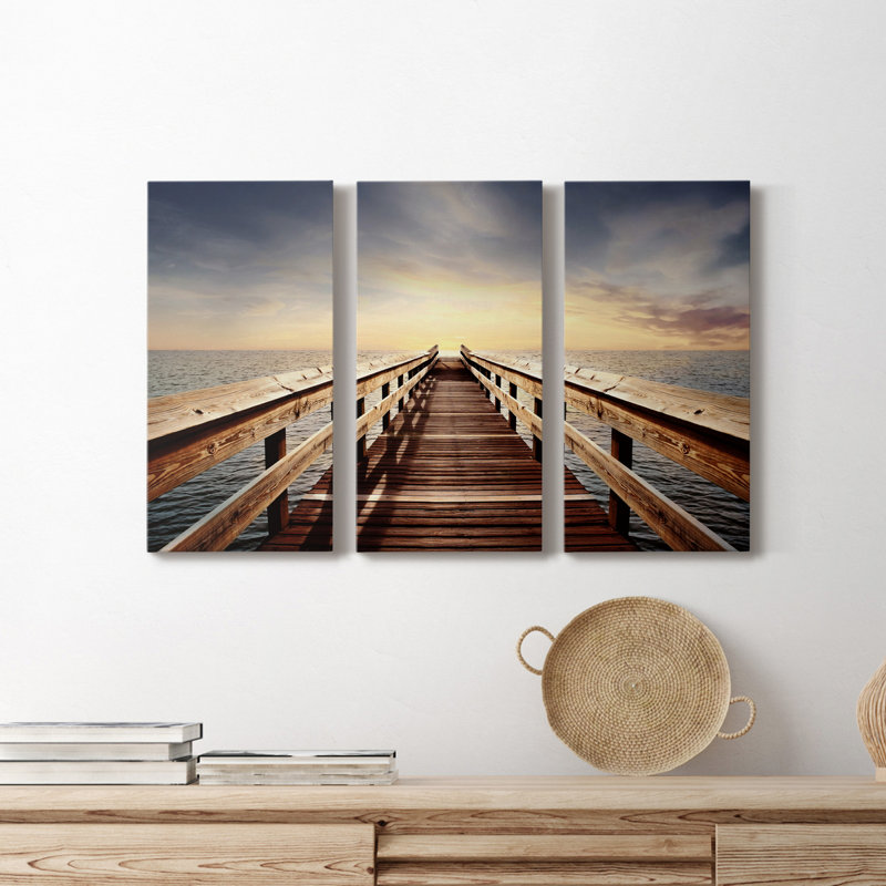 Break of Day - Photographie sur toile tendue 3 pièces, H 36 po x l 72 po x P 1 po