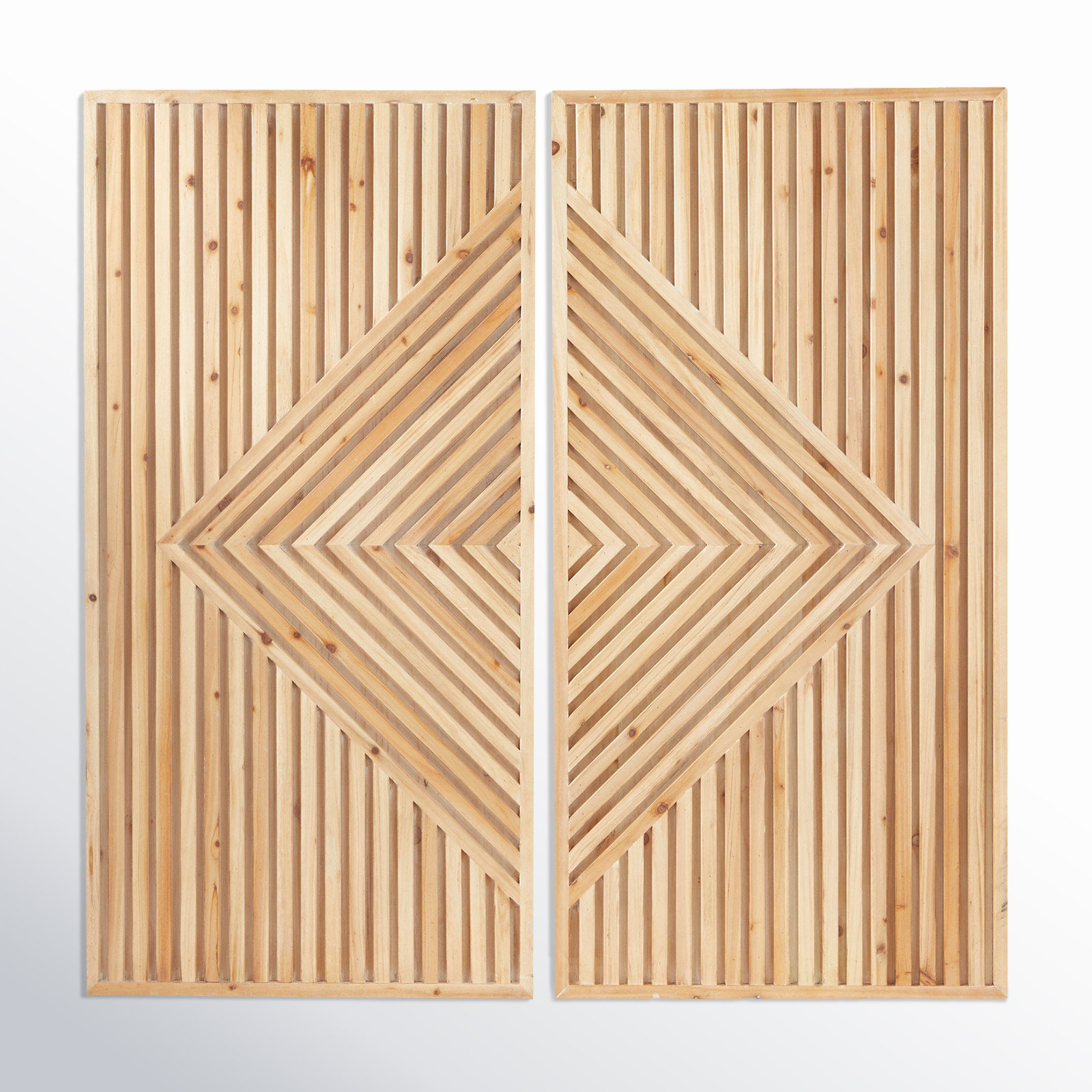 View of Joss & Main 2 Piece Bohemian Wood Wall Décor Set & Reviews | Wayfair