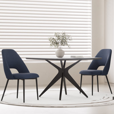 Chaises d'appoint rembourrées Mid-Century modernes l 22,1 po Sverker