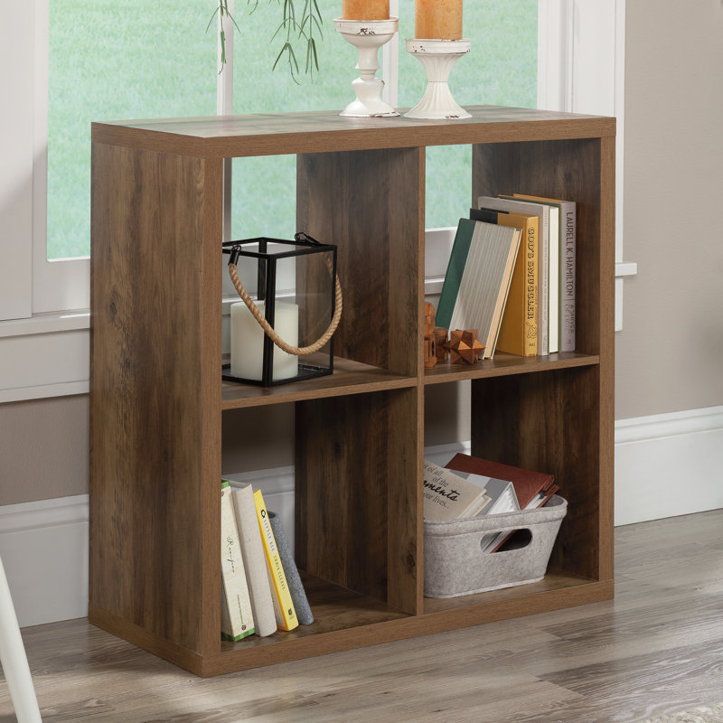 Bibliothèque à cubes Chrisine, Brun, (4 tablettes) H 30 po x l 30 po x P 13 po