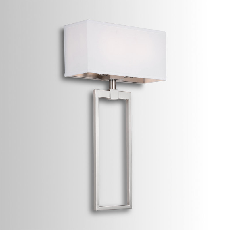 Stanley Flush Mounted Sconce, Brushed Nickel