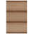 Cruz Hand Loomed Wool/Cotton Striped Rug in Brown/Beige-1994439667