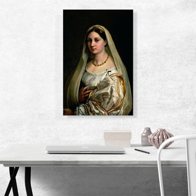 La Donna Velata 1515 by Raphael - Wrapped Canvas Painting