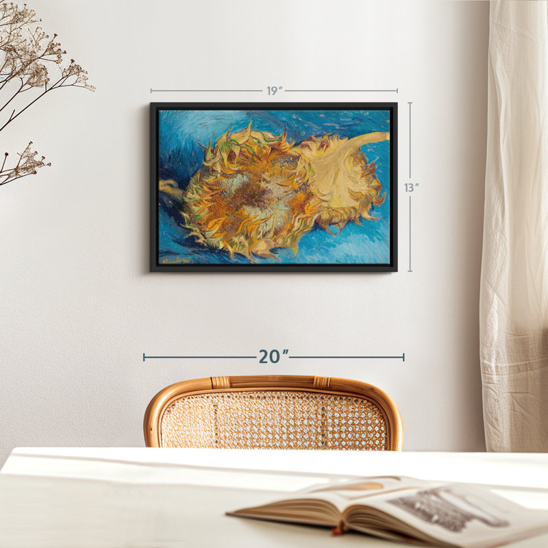 Tournesols I, reproduction sur toile, H 13 po x l 19 po