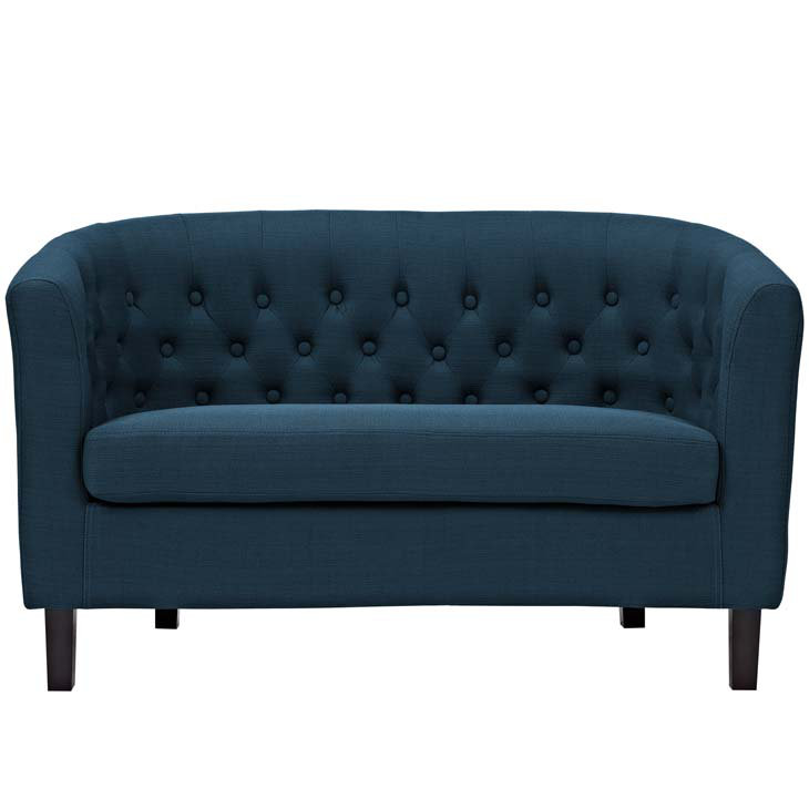 Causeuse en tissu Modway Prospect, Polyester azur
