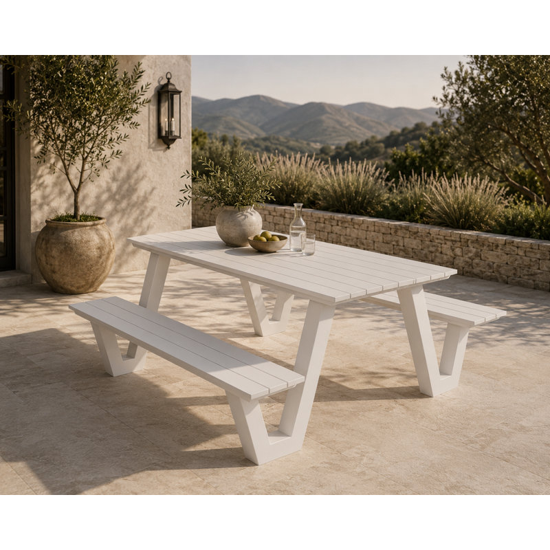 Table de pique-nique Idell, Blanc