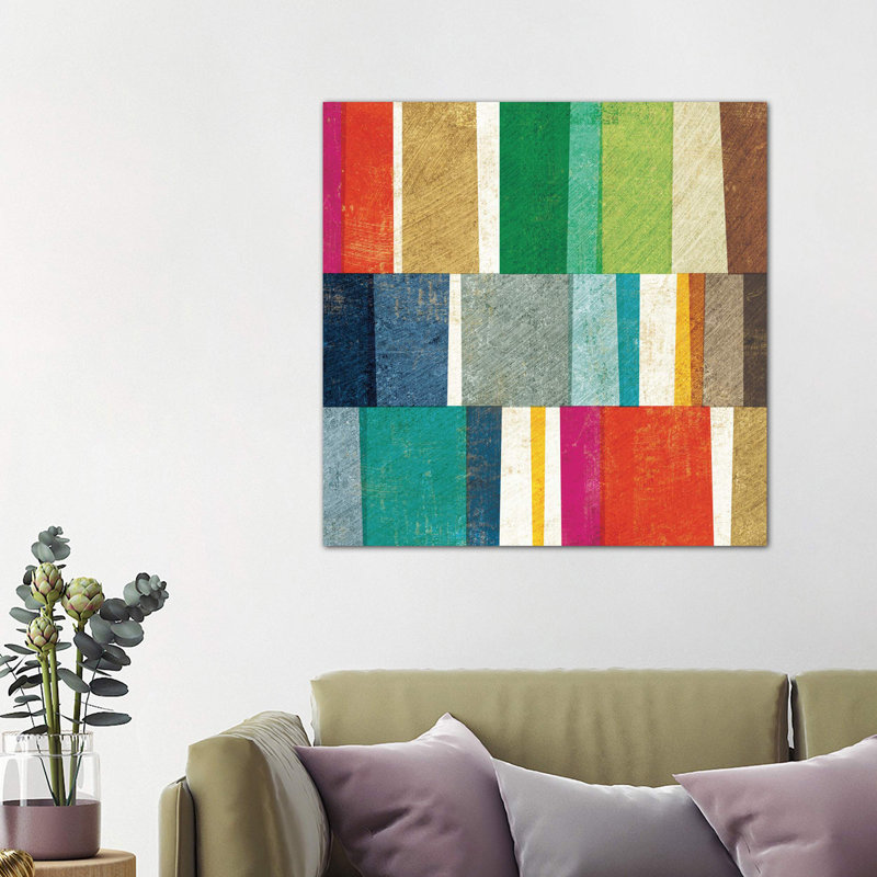 Colorful Abstract by Michael Mullan - Wrapped Canvas Print, 93.98 cm H x 93.98 cm W x 3.175 cm D