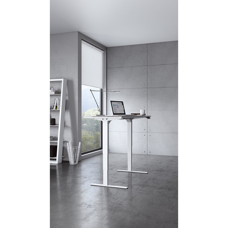 Centro Height Adjustable Computer Desk, 24.75" H x 60" W x 24" D