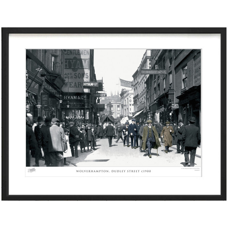 Wolverhampton, Dudley Street C1900 - Single Picture Frame Print, 45cm H x 60cm W x 2.3cm D