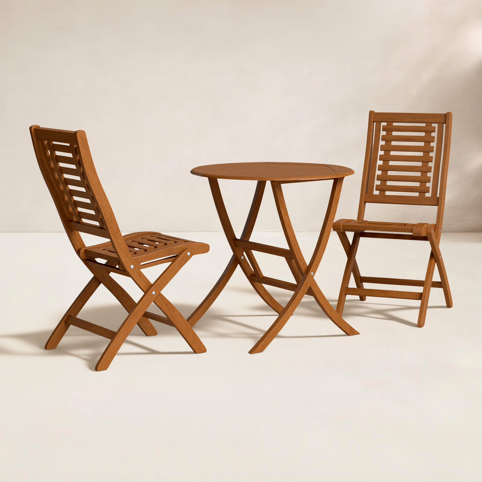 Kinsler 30" Eucalyptus Patio Bistro Set