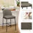Upholstered Counter Stool with Metal Frame-682385777