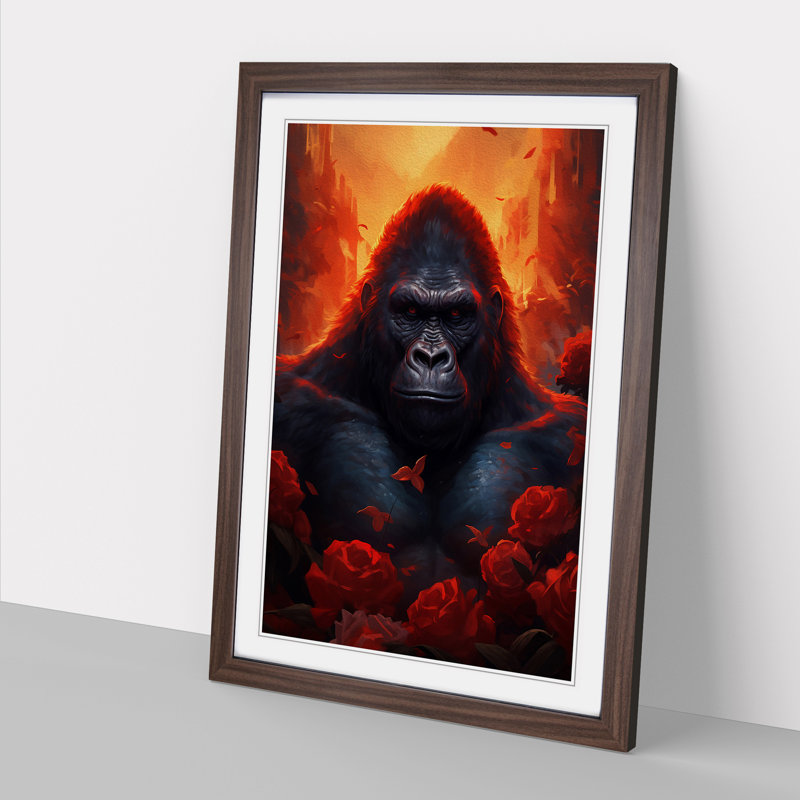 Gorilla Romanticism - Framed Print