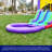 HeroKiddo Jelly Bean Castle Commercial Grade Bounce House Water Slide with Splash Pool (with Blower)