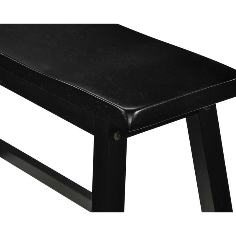 Banc de salle à manger à hauteur de comptoir 33 po Pereira, Black
