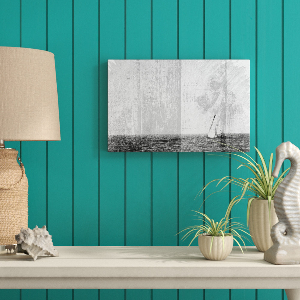'Gold Sail' Art Print Wrapped on Canvas