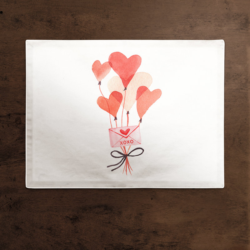 Amirh Polyester No Pattern Rectangle Placemat
