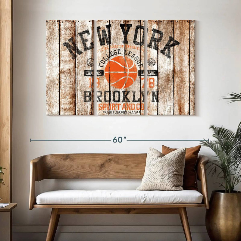 Ballon de basketball Sireci Brooklyn, H 32 po x l 50 po
