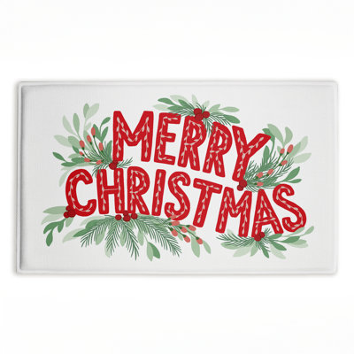 Tapis de bain et tapis de bain en peluche Merry Christmas