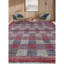Hand-Knotted High-Quality Red and Blue Area Rug