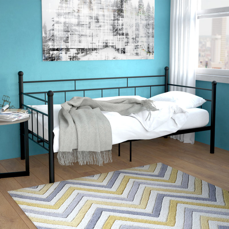 Heracles Metal Daybed, Black