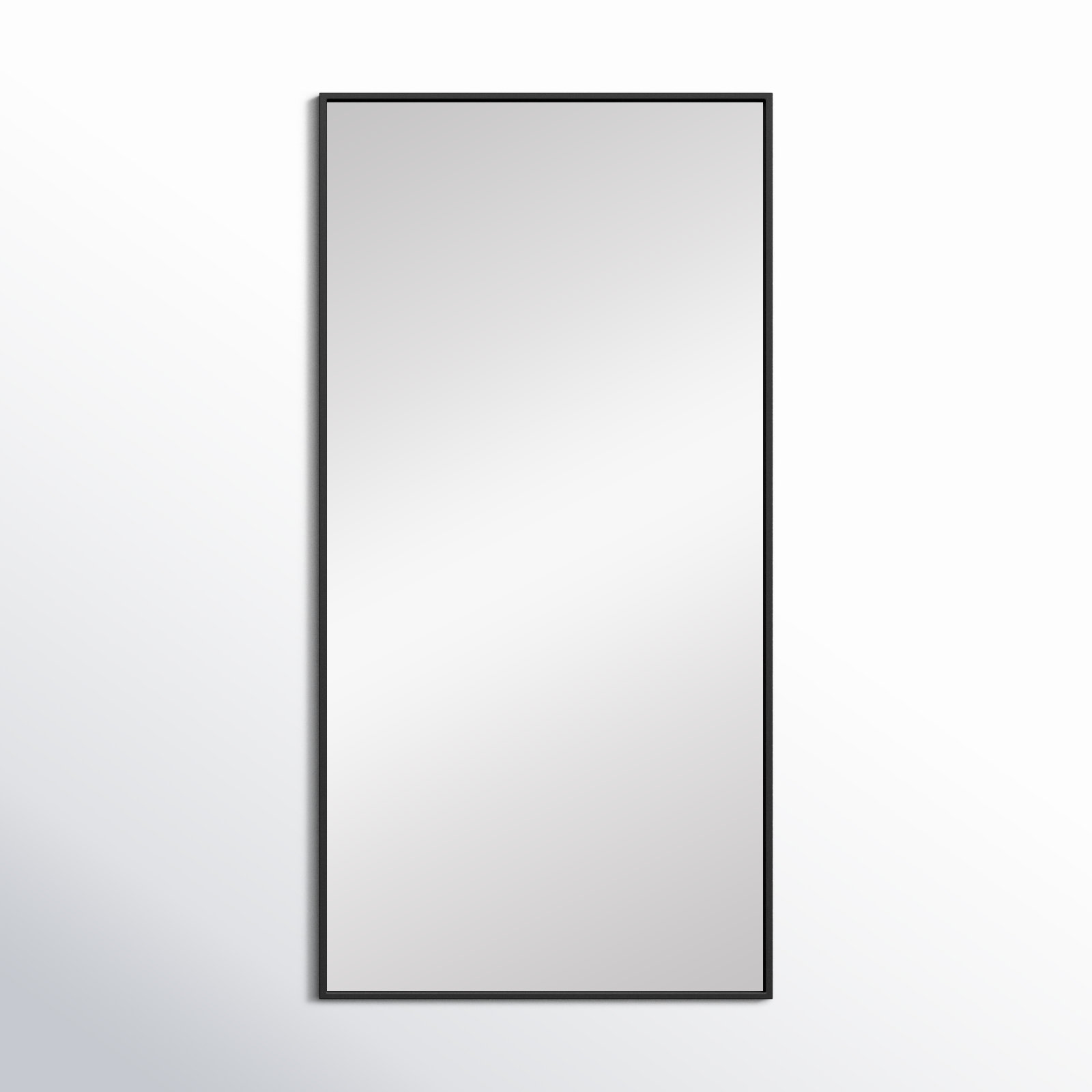 Sabine Metal Rectangle Wall Mirror, 60" x 30", Black