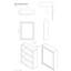 510mm W 660mm H Surface Framed Medicine Cabinet Mirror 3 Fixed